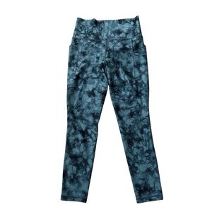 Athleta Salutation Stash Pocket Printed 7/8 Leggings Size Small